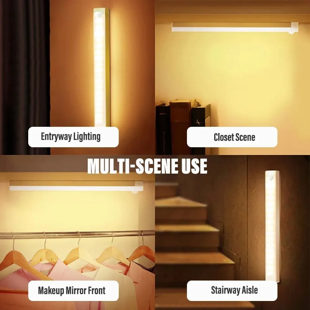 💡Under Cabinet Lighting-LED Rechargeable Closet Lights
