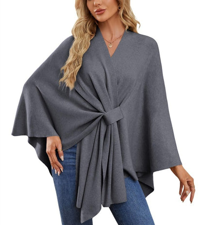 🔥Elegant Shawl Wraps Soft Open Front Poncho Shawl Wraps