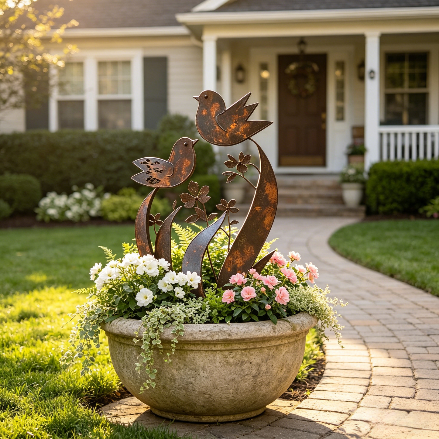 🦋🦋2026 Mother's Day Gifts 50% Off--💖🎁Bird & Wildflower Metal Garden Stake