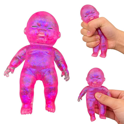 Curiosities Sugar Swaps Jumbo Baby Squishy Toy,low Rising Glitter Squeeze Toy for Stress Relief