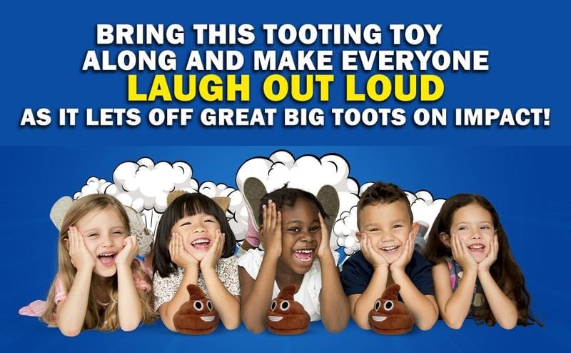 🎁Lowest price ever💥Funny  Poop Plush Toy – Makes Fart Sounds!