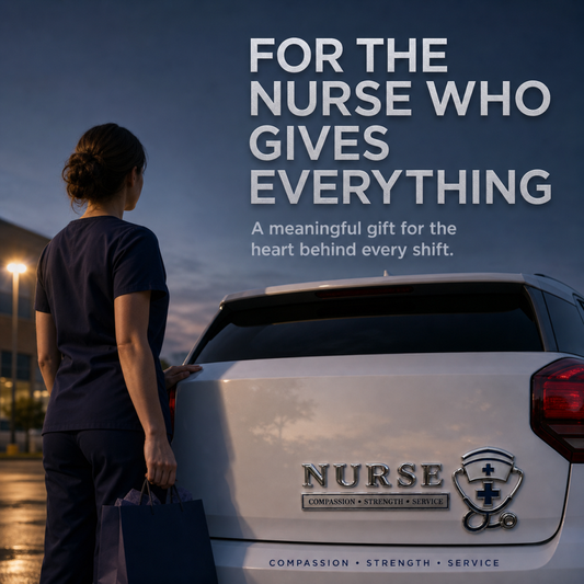 🏆Last Day Promo: 40% OFF! 💉Nurse Compassion Strength Service Car Emblem Metal Badge