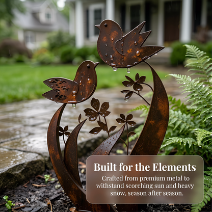 🦋🦋2026 Mother's Day Gifts 50% Off--💖🎁Bird & Wildflower Metal Garden Stake