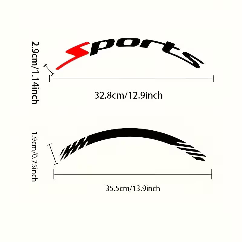 🔥4Pcs 3D Car Tire Stickers – Waterproof Universal Wheel Decals | Motorcycle Auto Exterior Accessories
