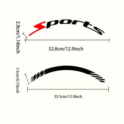 🔥4Pcs 3D Car Tire Stickers – Waterproof Universal Wheel Decals | Motorcycle Auto Exterior Accessories
