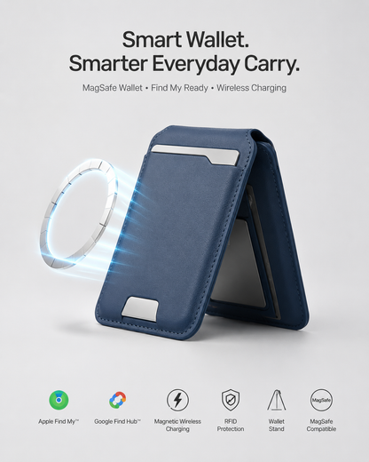 🔥Smart MagSafe Wallet Made of Genuine Nappa Leathe