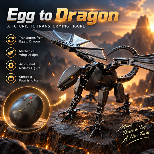 🔥🥚🐉 DragonMorph – Egg to Dragon Transforming Mechanical Toy