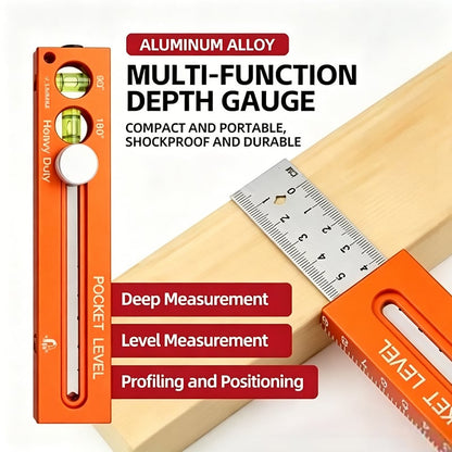 📏Multifunctional Marking Level Ruler
