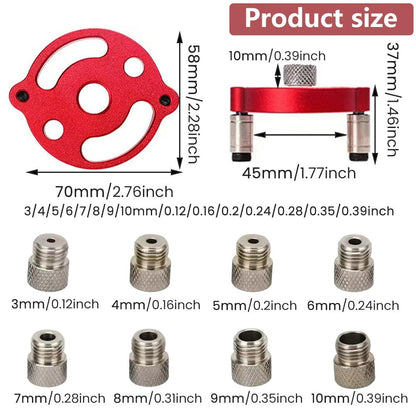 Self-Centering Doweling Jig——with free 8 Interchangeable Bushings