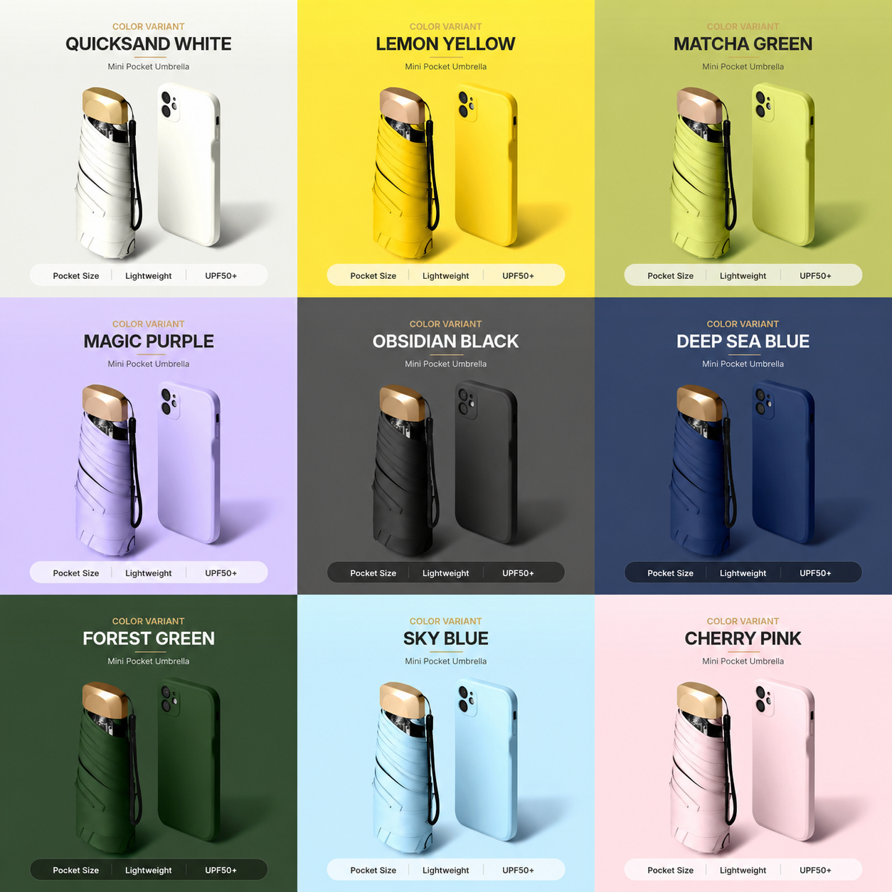 ✨All colors（Nine pieces）