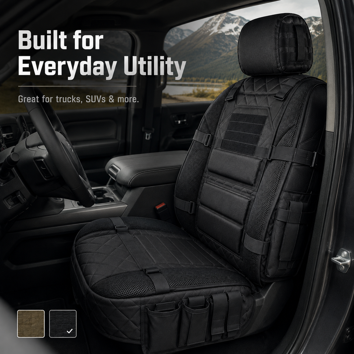 Tactical Car Seat Cover Organizer – Rugged Protection & Smart Storage