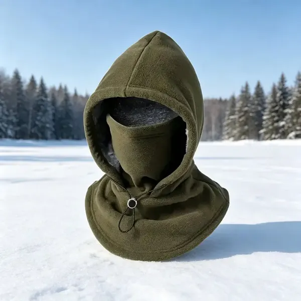 Fleece Double Layer Integrated Hat