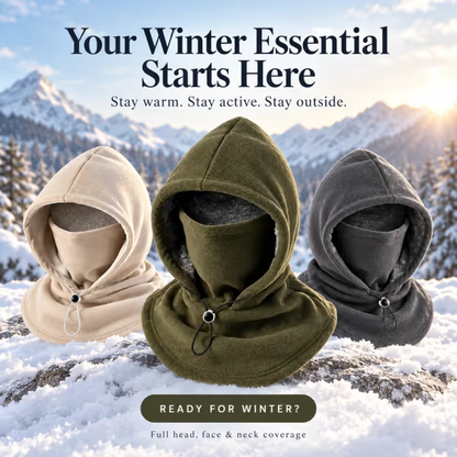 Fleece Double Layer Integrated Hat