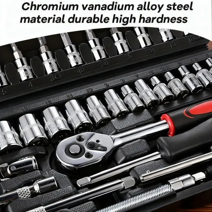 Dailyardtool® 46Pcs Car Repair Machinery Tools Set