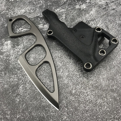 Dailyard Tactical EDC Knife with Multi-Carry Sheath & Belt Clip