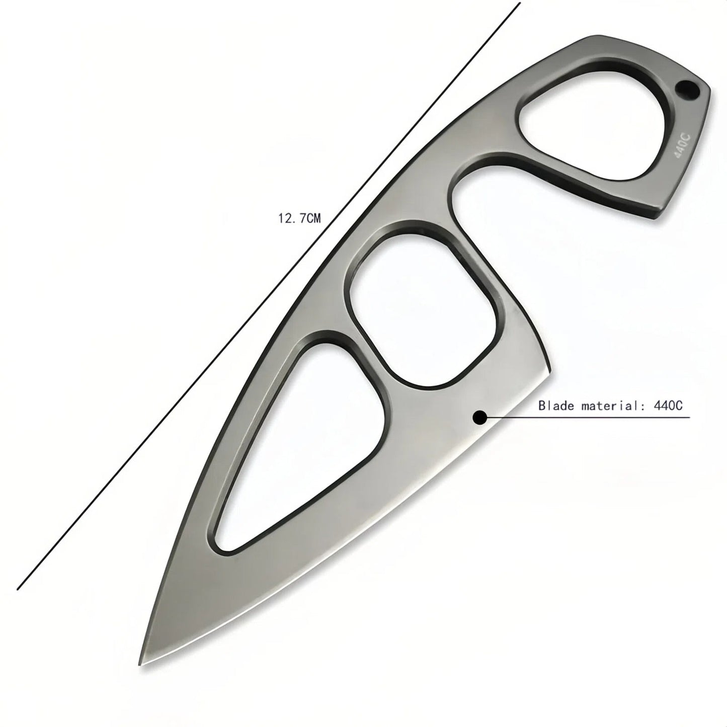 Dailyard Tactical EDC Knife with Multi-Carry Sheath & Belt Clip