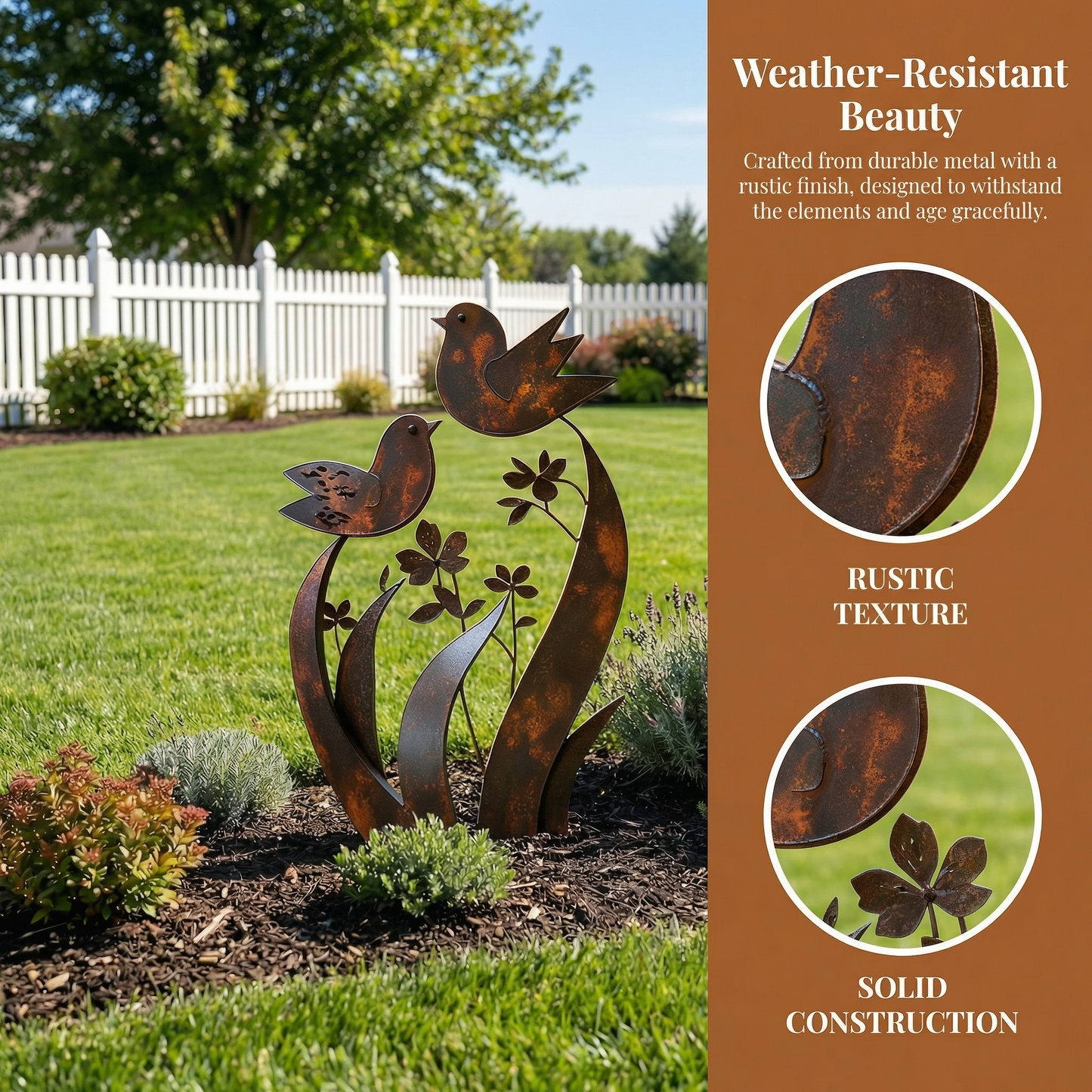 🦋🦋2026 Mother's Day Gifts 50% Off--💖🎁Bird & Wildflower Metal Garden Stake