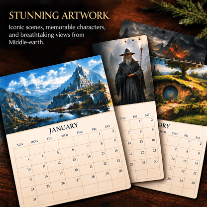 🎁Last Day 49% OFF - 🧝📅 The Lord of the Rings 2027 Wall Calendar