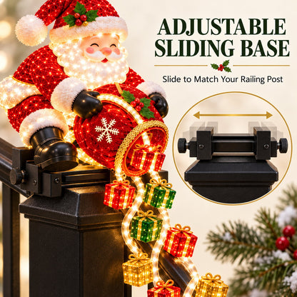 🔥Buy 2 Get 5% OFF🔥🎅 Santa Magic Gift Cascade Railing Light