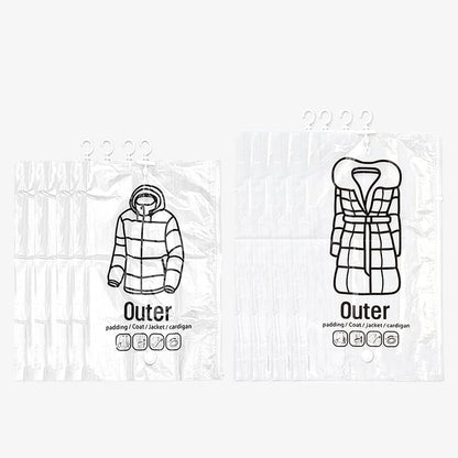 Hanging Vacuum Storage Bags – Save 75% Closet Space, No Folding Needed