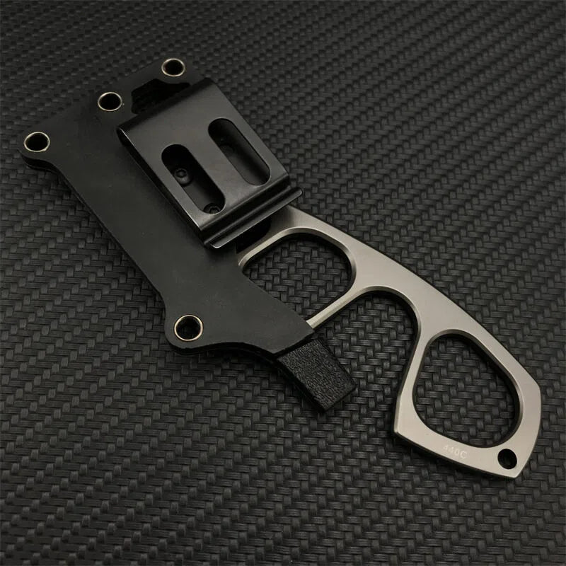 Dailyard Tactical EDC Knife with Multi-Carry Sheath & Belt Clip