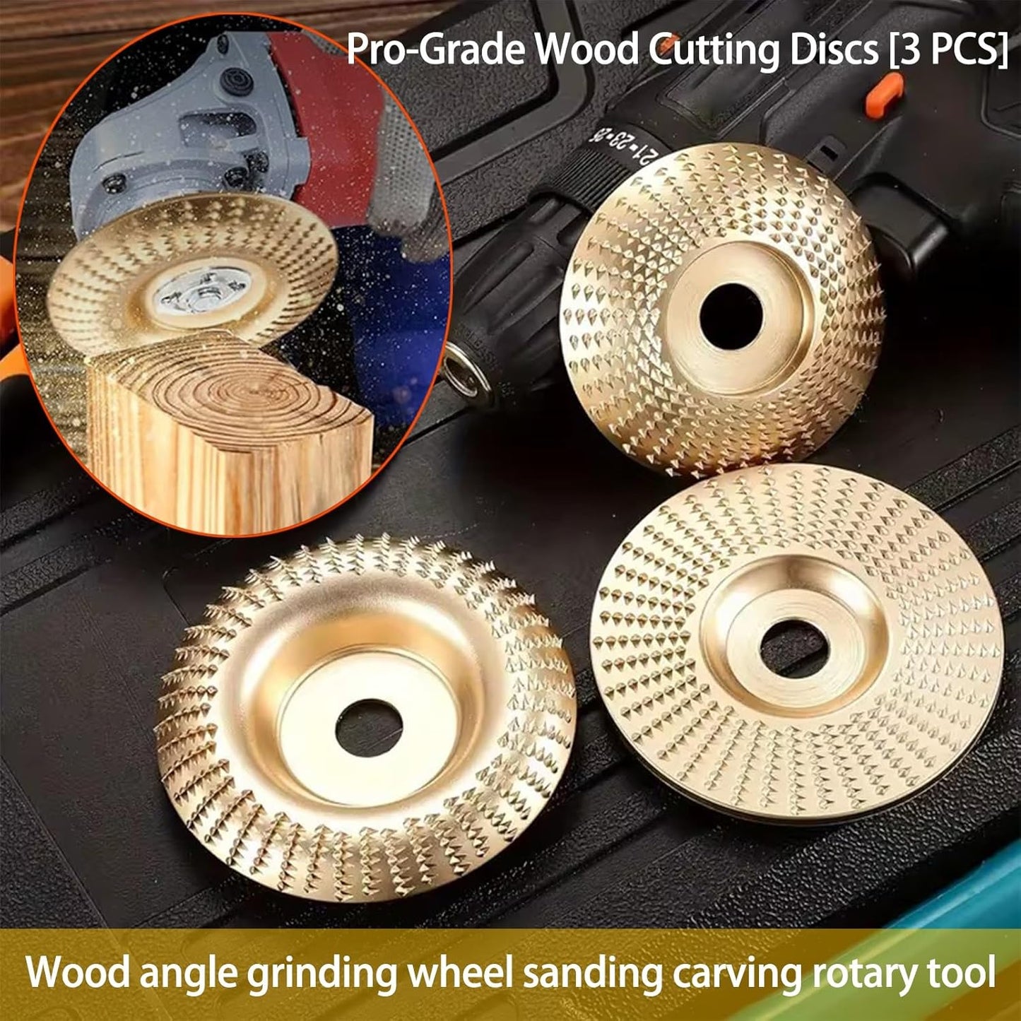 ⚒️Heavy-Duty Wood Carving Disc Set (3PCS)
