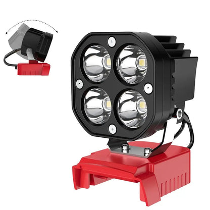 Dailyardtool® LED Work Light Compatible with Milwaukee 18V Battery/Dewalt 18V&20V Battery
