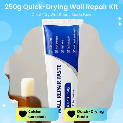🔥THE ULTIMATE White Drywall Repair Paint Kit – No Sanding, No Primer, No Mess. Fix Nail Holes, Cracks & Dents in Minutes