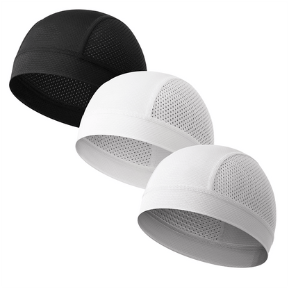🧢  Breathable Skull Cap | Lightweight Sweat-Wicking Head Wrap