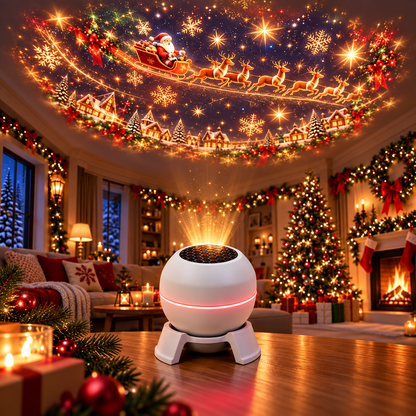🎄❄️ Turn Any Room Into a Christmas Wonderland – Holiday Projection Night Light