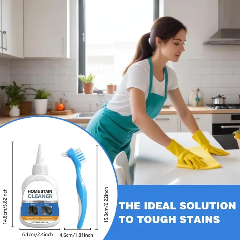 ✨Say Goodbye to Stubborn Mold! Multi-Purpose Mold Remover Gel + Scrub Brush 🧼