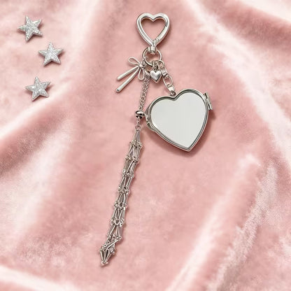 🔥✨Lipstick Holder Keychain with Mirror