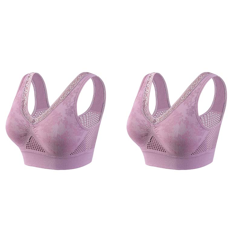 💐 Buy One Get One Free 🎁 🌸 Pure Cotton Buttonless Comfy Lifting Bra