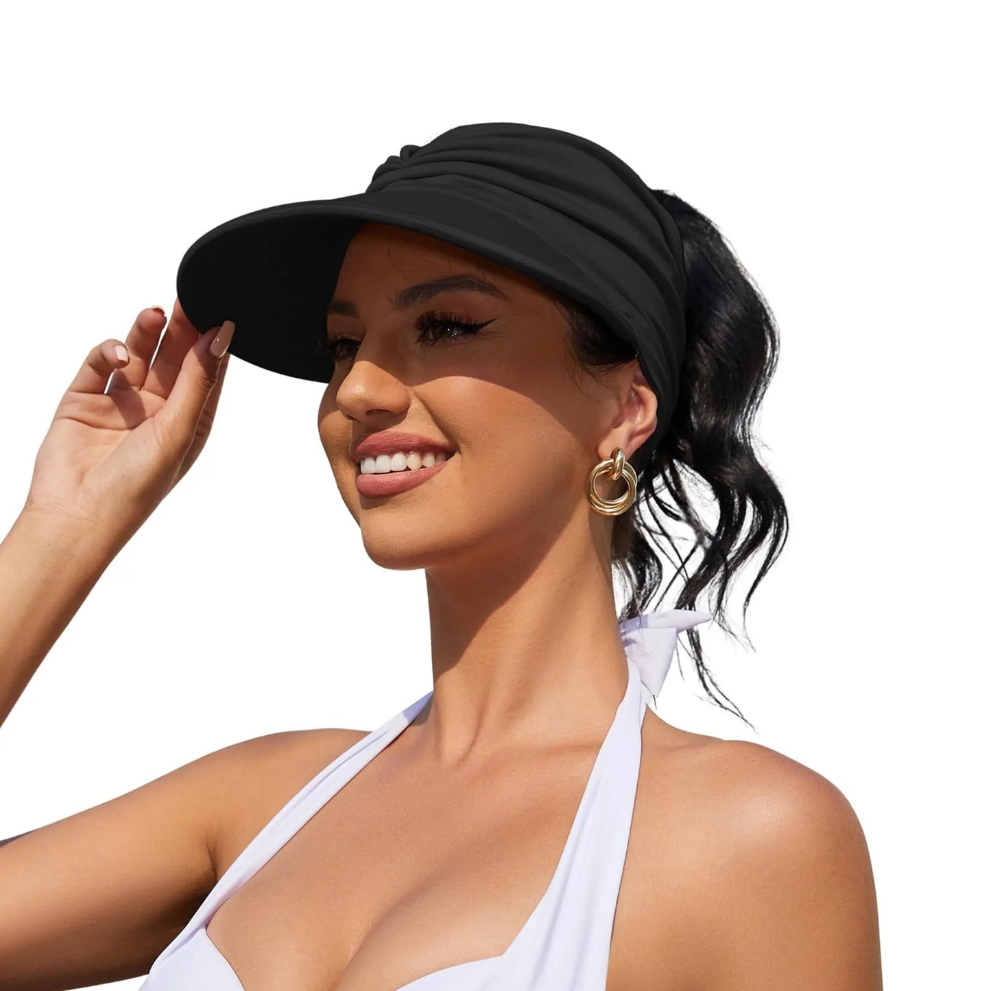Foldable Women's  Sun Visor Hat