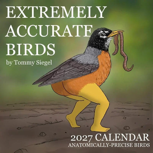 🪶 2027 Calendar of Extremely Accurate Birds – Photorealistic Nature Illustrations for Bird Lovers & Home Decor🐦