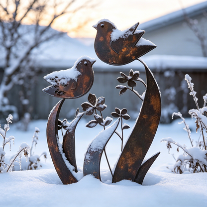 🦋🦋2026 Mother's Day Gifts 50% Off--💖🎁Bird & Wildflower Metal Garden Stake