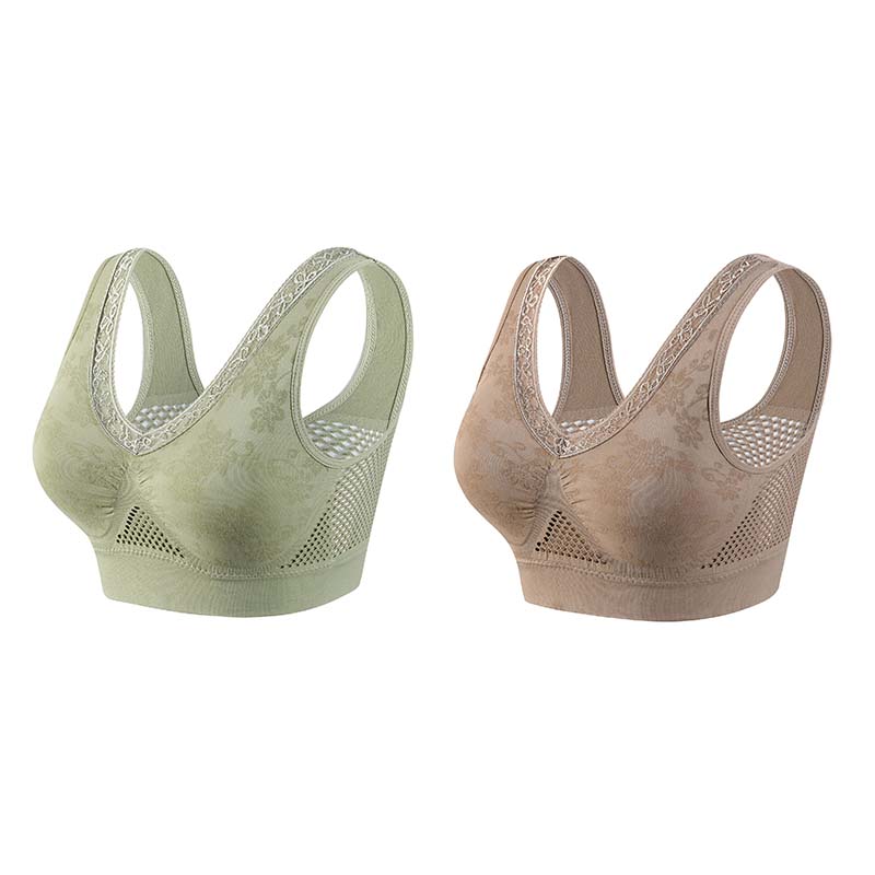 💐 Buy One Get One Free 🎁 🌸 Pure Cotton Buttonless Comfy Lifting Bra