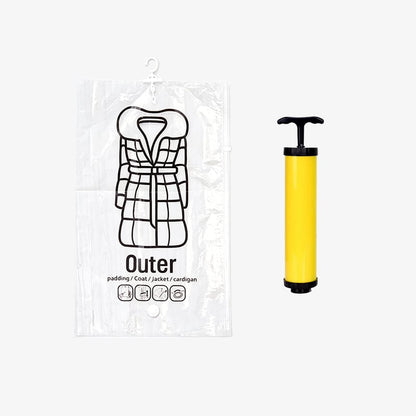 Hanging Vacuum Storage Bags – Save 75% Closet Space, No Folding Needed