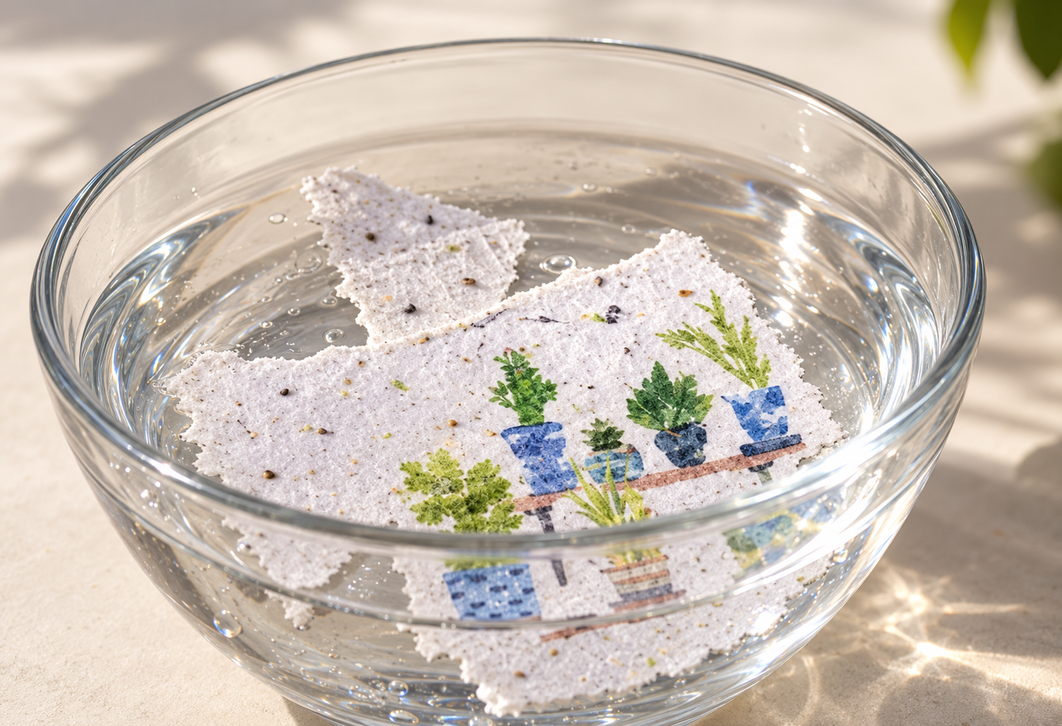 Soak seed paper