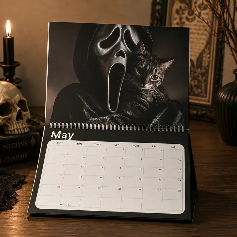 ⏳ Last day to save 49%👻2027 Whimsical Cat 12-Month Wall Monthly Planner Calendar