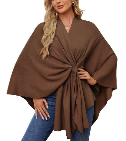 🔥Elegant Shawl Wraps Soft Open Front Poncho Shawl Wraps
