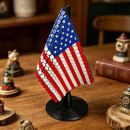 Flag Chain Mail Patriotic Desk Decor