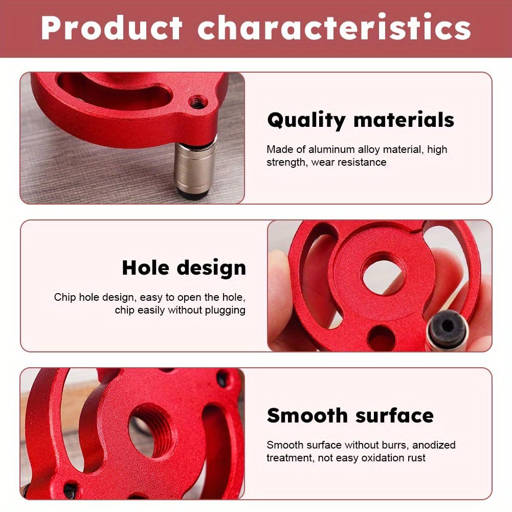 Self-Centering Doweling Jig——with free 8 Interchangeable Bushings