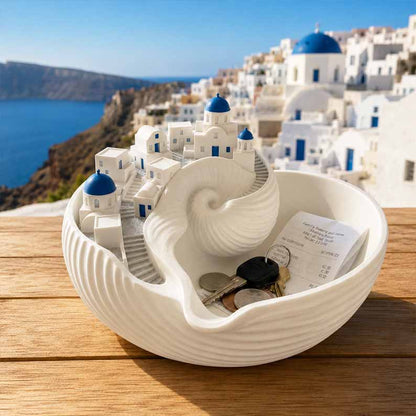 🌊 Santorini Catchall Bowl