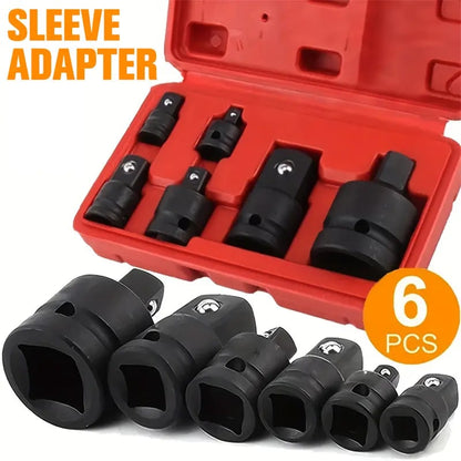 Dailyardtool® 6-Piece Impact Socket Adapter Set | Cr-V Steel SAE Adapter Conversion Kit