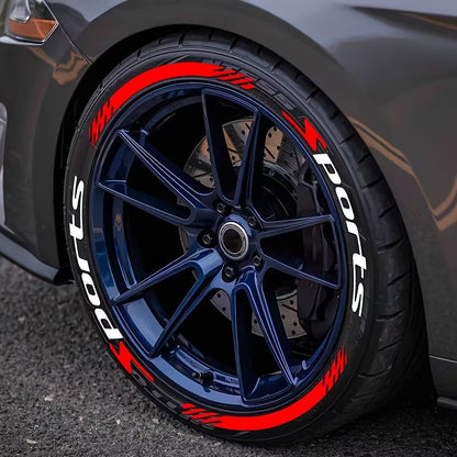 🔥4Pcs 3D Car Tire Stickers – Waterproof Universal Wheel Decals | Motorcycle Auto Exterior Accessories