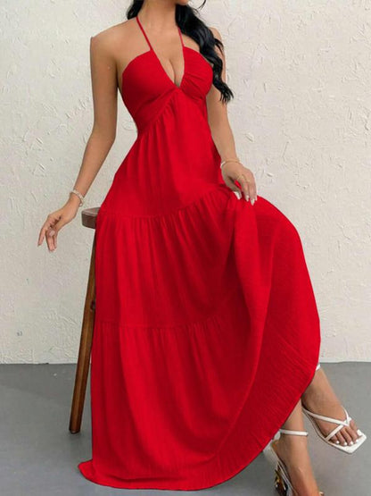 🏆SUMMER SALE 💥Women's Casual Basic Loose Fit Sleeveless Dress