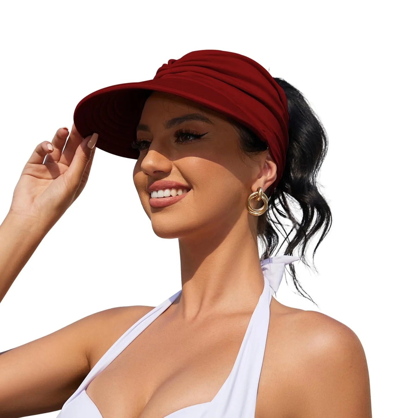 Foldable Women's  Sun Visor Hat