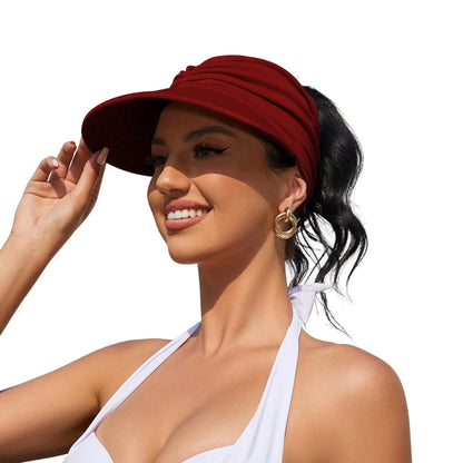 Foldable Women's  Sun Visor Hat