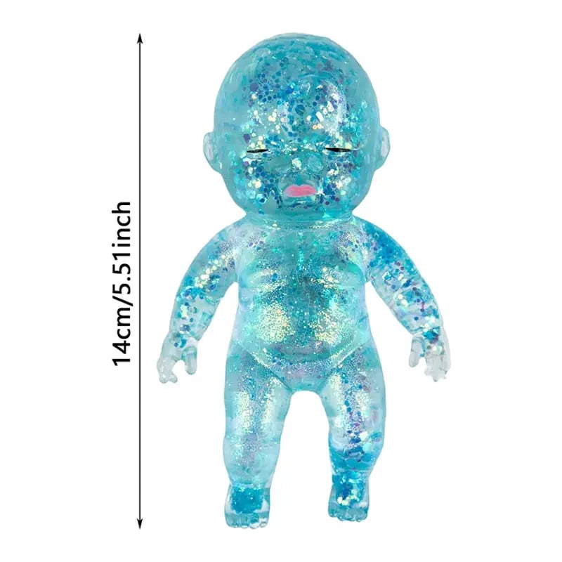 Curiosities Sugar Swaps Jumbo Baby Squishy Toy,low Rising Glitter Squeeze Toy for Stress Relief